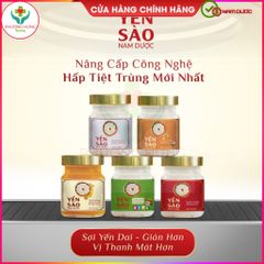 Set 6 Lọ Yến Sào Nam Dược Chưng Hồng Sâm & Đông Trùng Hạ Thảo - Bồi Bổ Sức Khỏe, Tăng Cường Đề Kháng 70ml