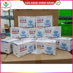 Khẩu Trang Y Tế Kháng Khuẩn 4 Lớp Juliet Rose - Bảo Vệ Đường Hô Hấp, Lọc Vi Khuẩn Trên 99% - Hộp 50 Cái Chính Hãng