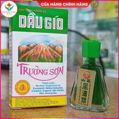 Dầu Gió Trường Sơn Hỗ trợ giảm ho, sổ mũi, nhức đầu, buồn nôn, đau bụng - Lọ 2,5ml