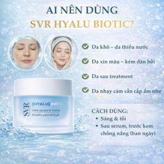 Kem Dưỡng SVR Hyalu Biotic 50ml - Cấp Ẩm, Phục Hồi Da Nhạy Cảm với Hyaluronic Acid & Probiotics - Dược Mỹ Phẩm Pháp