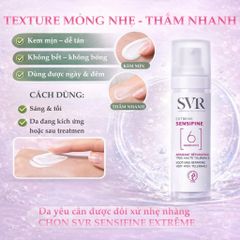 Kem Dưỡng Da Nhạy Cảm SVR Sensifine Extreme 50ml - Phục Hồi, Cấp Ẩm, Làm Dịu Da Yếu, Không Hương Liệu, Dùng Hằng Ngày