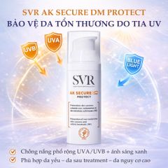 Kem Chống Nắng SVR AK Secure DM Protect SPF50+ 50ml - Bảo Vệ Da Nhạy Cảm, Chăm Sóc Da Yếu từ Thương Hiệu Pháp
