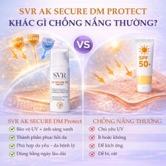 Kem Chống Nắng SVR AK Secure DM Protect SPF50+ 50ml - Bảo Vệ Da Nhạy Cảm, Chăm Sóc Da Yếu từ Thương Hiệu Pháp