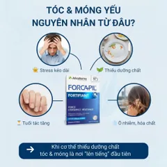 Viên Uống Arkopharma Forcapil Fortifiant 60 viên - Bổ Sung Dinh Dưỡng Tóc và Móng, Giảm Gãy Rụng, Tăng Cường Sức Khỏe Tóc