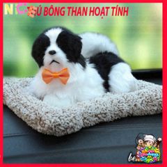 Gấu Bông Mèo Hoa Cúc Khử Mùi Ô Tô - Lõi Than Hoạt Tính Lọc Không Khí Dễ Thương Trang Trí Nội Thất Xe Hơi
