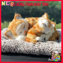 Gấu Bông Mèo Hoa Cúc Khử Mùi Ô Tô - Lõi Than Hoạt Tính Lọc Không Khí Dễ Thương Trang Trí Nội Thất Xe Hơi