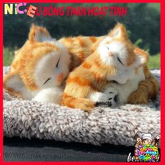 Gấu Bông Mèo Vàng Khử Mùi Than Hoạt Tính - Thú Bông Dễ Thương Trang Trí Ô Tô và Không Gian Sống, Giúp Lọc Không Khí, Bảo Vệ Sức Khỏe