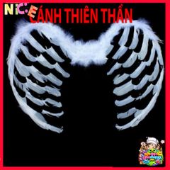 Cánh Thiên Thần Cosplay Halloween - Lông Ngỗng Đen Sang Trọng 60cm, Phụ Kiện Hóa Trang Độc Đáo cho Tiệc Tùng và Lễ Hội