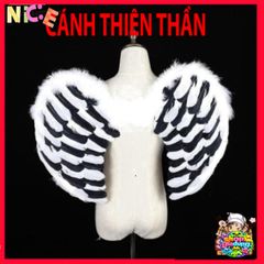 Cánh Thiên Thần Cosplay Halloween - Lông Ngỗng Đen Sang Trọng 60cm, Phụ Kiện Hóa Trang Độc Đáo cho Tiệc Tùng và Lễ Hội