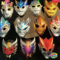 Mặt Nạ LED Siêu Nhân Ultraman - Phụ Kiện Cosplay Thời Thượng cho Halloween và Tiệc Hóa Trang