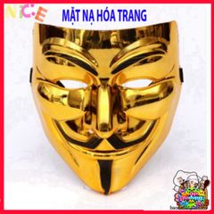 Mặt Nạ Hacker Anonymous Độc Đáo - Phụ Kiện Cosplay Siêu Ngầu, Màu Vàng, Bạc, Đen, Trắng Cho Người Yêu Công Nghệ