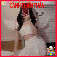 Cánh Thiên Thần Cosplay Trẻ Em - Phụ Kiện Hóa Trang Độc Đáo Cho Halloween & Tiệc Tùng - Kích Thước Đa Dạng, An Toàn, Tiện Lợi