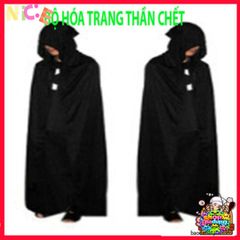 Bộ Trang Phục Thần Chết Halloween Nam Nữ - Y Phục Độc Đáo Kèm Mặt Nạ và Găng Tay, Phong Cách ấn Tượng Cho Tiệc Hóa Trang