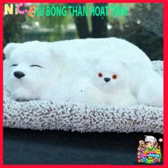 Chó Bông Khử Mùi Xe 20-28cm - Mèo Bông Dễ Thương Chứa Than Hoạt Tính, Trang Trí Ô Tô Sáng Tạo, Giải Pháp An Toàn Cho Gia Đình