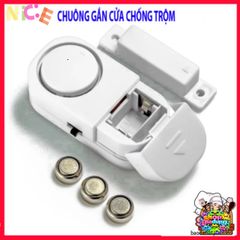 Bộ 2 Chuông Chống Trộm Không Dây - Thiết Bị An Ninh Bảo Vệ Cửa 24/7, Âm Thanh Báo Động Mạnh Mẽ, Dễ Dàng Lắp Đặt