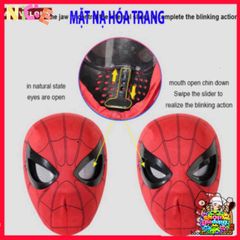 Mặt Nạ Người Nhện Đỏ - Mặt Nạ Che Mặt Chất Liệu Nhựa Cao Cấp, Thích Hợp Cho Fan Marvel và Đồ Hóa Trang