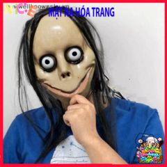 Mặt Nạ Halloween Quái Võ Skyy Hacker - Trang Phục Cosplay Tóc Dài Cho Tiệc Hóa Trang và Sự Kiện Kỳ Bí ấn Tượng