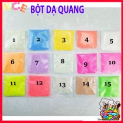 Bột Dạ Quang Đa Sắc 10gr - Trang Trí Không Gian Ánh Sáng Lung Linh Cho Tiệc & Tiểu Cảnh
