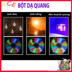 Bột Dạ Quang Đa Sắc 10gr - Trang Trí Không Gian Ánh Sáng Lung Linh Cho Tiệc & Tiểu Cảnh