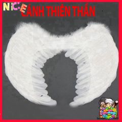 Đôi Cánh Thiên Thần Trắng Cho Bé - Phụ Kiện Hóa Trang Thú Vị - Kích Thước 45x35 cm, An Toàn và Ngọt Ngào