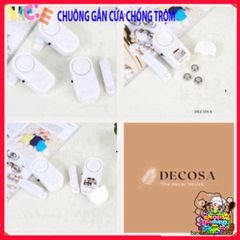 Chuông Báo Cảm Biến Thông Minh DECOSA - Bảo Vệ An Ninh Cửa Chính & Cửa Sổ, Âm Thanh Cảnh Báo Trên 90 dB, Dễ Dàng Lắp Đặt