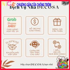 Chuông Báo Cảm Biến Thông Minh DECOSA - Bảo Vệ An Ninh Cửa Chính & Cửa Sổ, Âm Thanh Cảnh Báo Trên 90 dB, Dễ Dàng Lắp Đặt