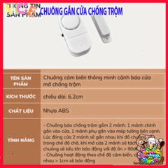 Chuông Báo Cảm Biến Thông Minh DECOSA - Bảo Vệ An Ninh Cửa Chính & Cửa Sổ, Âm Thanh Cảnh Báo Trên 90 dB, Dễ Dàng Lắp Đặt