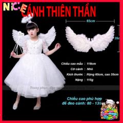 Cánh Thiên Thần Lông Vũ Trắng Cho Bé - Bộ Phụ Kiện Hóa Trang Đáng Yêu, Thích Hợp Cho Sự Kiện Nghệ Thuật Và Chụp Ảnh