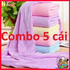 Khăn Tắm Xuất Nhật Cao Cấp 70x140cm - Mềm Mại, Thấm Hút Nhanh, Đa Dạng Màu Sắc, An Toàn Cho Bé Và Gia Đình