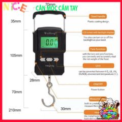 Cân điện tử xách tay WH A22 - Cân 75kg chính xác cao, thước 1m đi kèm, bền bỉ cho mọi nhu cầu cân đo