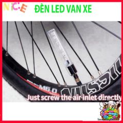 Đèn Vòi Chói LED 5 Bóng Cho Xe Đạp - 8 Chế Độ Ánh Sáng An Toàn Ban Đêm, Phụ Kiện MTB Gắn Van Xe Đạp, Dễ Dàng Lắp Đặt