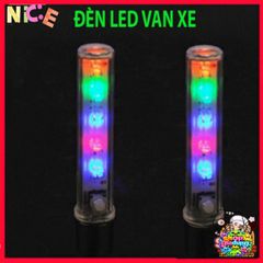 Đèn Vòi Chói LED 5 Bóng Cho Xe Đạp - 8 Chế Độ Ánh Sáng An Toàn Ban Đêm, Phụ Kiện MTB Gắn Van Xe Đạp, Dễ Dàng Lắp Đặt