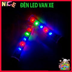 Đèn Vòi Chói LED 5 Bóng Cho Xe Đạp - 8 Chế Độ Ánh Sáng An Toàn Ban Đêm, Phụ Kiện MTB Gắn Van Xe Đạp, Dễ Dàng Lắp Đặt