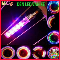 Đèn Vòi Chói LED 5 Bóng Cho Xe Đạp - 8 Chế Độ Ánh Sáng An Toàn Ban Đêm, Phụ Kiện MTB Gắn Van Xe Đạp, Dễ Dàng Lắp Đặt