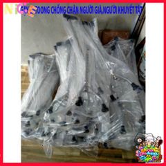 Gậy đi bộ 4 chân siêu bền - Hỗ trợ di chuyển an toàn cho người già và người tập luyện - Chống trượt và điều chỉnh chiều cao linh hoạt