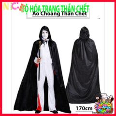 Áo Choàng Vampire Halloween Cao Cấp Đỏ Đen - Trang Phục Ma Cà Rồng Cosplay Độc Đáo Cho Tiệc Halloween