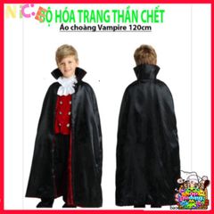 Áo Choàng Vampire Halloween Cao Cấp Đỏ Đen - Trang Phục Ma Cà Rồng Cosplay Độc Đáo Cho Tiệc Halloween