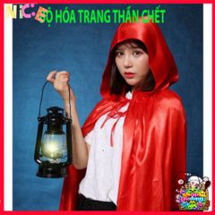 Áo Choàng Vampire Halloween Cao Cấp Đỏ Đen - Trang Phục Ma Cà Rồng Cosplay Độc Đáo Cho Tiệc Halloween