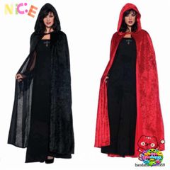 Áo Choàng Vampire Halloween Cao Cấp Đỏ Đen - Trang Phục Ma Cà Rồng Cosplay Độc Đáo Cho Tiệc Halloween
