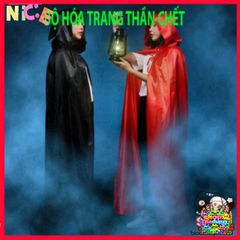 Áo Choàng Vampire Halloween Cao Cấp Đỏ Đen - Trang Phục Ma Cà Rồng Cosplay Độc Đáo Cho Tiệc Halloween