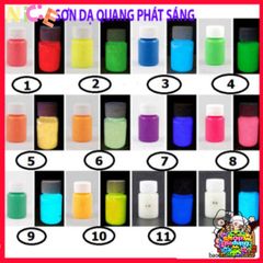 Sơn Dạ Quang 9 Màu Thắp Sáng Rực Rỡ 22ml - Sơn Trang Trí Nghệ Thuật An Toàn, Tạo Hiệu Ứng Lung Linh trong Bóng Tối