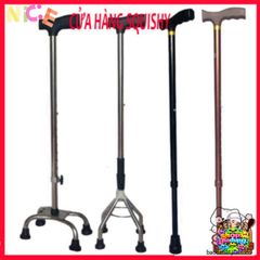 Gậy Batoong 4 Chân INOX - Hỗ Trợ Di Chuyển An Toàn Cho Người Già và Người Khuyết Tật - Chống Trơn Trượt, Thiết Kế Siêu Bền