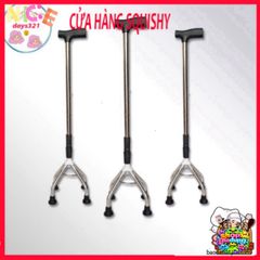 Gậy Batoong 4 Chân INOX - Hỗ Trợ Di Chuyển An Toàn Cho Người Già và Người Khuyết Tật - Chống Trơn Trượt, Thiết Kế Siêu Bền
