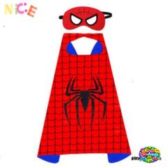 Bộ Áo Choàng Spiderman Sát Nhân - Mặt Nạ Satin Đồ Hóa Trang Siêu Anh Hùng Cho Trẻ Em - Quà Tặng Sinh Nhật Tuyệt Vời
