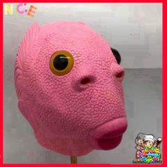 Mặt Nạ Cá HỒNG Silicone Hóa Trang - Perfect Cosplay Halloween Mũ Ếch Xanh - Sản Phẩm Độc Đáo Cho Lễ Hội Hóa Trang