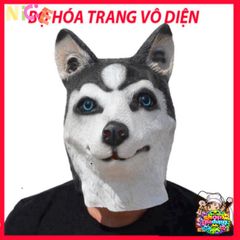 Mặt Nạ HUSKY Chó Ngáo Đen Halloween - Phụ Kiện Hóa Trang Độc Đáo Cho Tiệc Tùng và Sự Kiện Cosplay