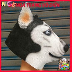 Mặt Nạ HUSKY Chó Ngáo Đen Halloween - Phụ Kiện Hóa Trang Độc Đáo Cho Tiệc Tùng và Sự Kiện Cosplay