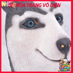 Mặt Nạ HUSKY Chó Ngáo Đen Halloween - Phụ Kiện Hóa Trang Độc Đáo Cho Tiệc Tùng và Sự Kiện Cosplay