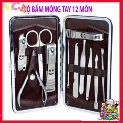 Bộ Dụng Cụ Chăm Sóc Móng Tay 12 Món Cao Cấp - Thiết Kế Hiện Đại Hàn Quốc, Đầy Đủ Tiện Ích Cho Sắc Đẹp Tại Nhà