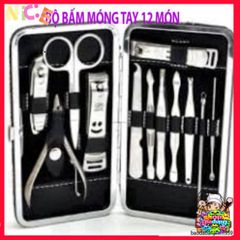 Bộ Dụng Cụ Chăm Sóc Móng Tay 12 Món Cao Cấp - Thiết Kế Hiện Đại Hàn Quốc, Đầy Đủ Tiện Ích Cho Sắc Đẹp Tại Nhà